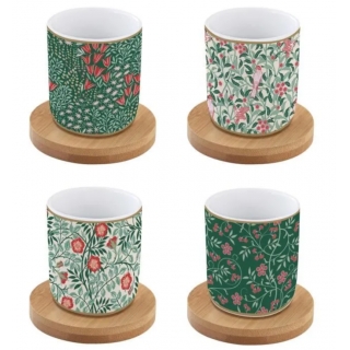 Juego 4 Tazas Café con Plato Bambú Easy Life R1476