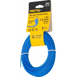 Tanza Bordeadora Redonda 1.6mm Rollo 15mt Pretul