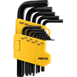 Juego 13 Llave Allen 1.3 A 10mm Pretul ALL-13M-P