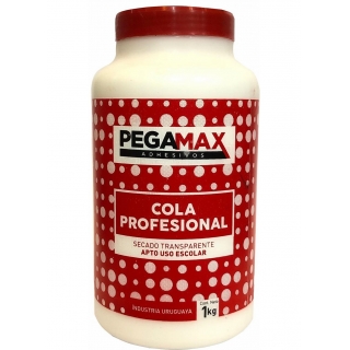 Cola Vinílica Profesional Transparente Pegamax 1 Kg