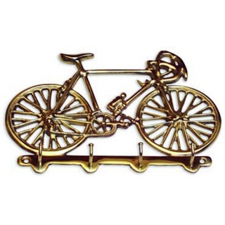 Llavero Portallaves de Bronce Bicicleta Ab Brass