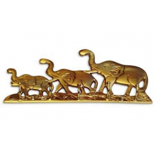 Llavero Portallaves de Bronce Elefantes Ab Brass