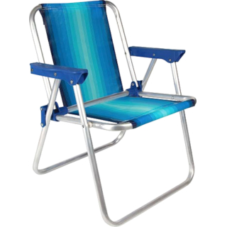 Silla Playera Para Niños Infantil Aluminio Mor Azul