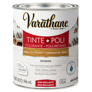 Tinte para madera + Poliuretano Varathane 946 ML