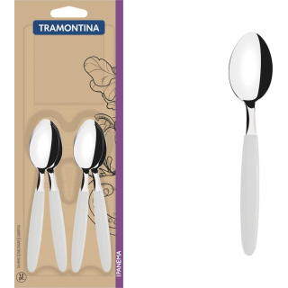 Juego 12 Cucharas De Té Tramontina Ipanema Blanco