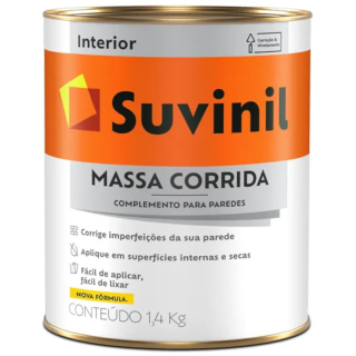 Enduído Interior 0,9lt 1,4kg Massa Corrida Suvinil 