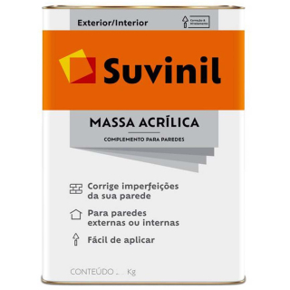 Enduído Exterior 18lt 25kg Massa Acrilica Suvinil