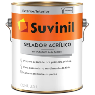 Sellador Acrílico Pigmentado Blanco 3,6lt Suvinil 