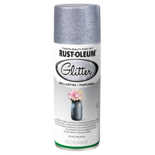 Aerosol Brillantina Glitter Plata Rust Oleum