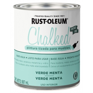Pintura Tizada Chalked Rust Oleum Verde Menta