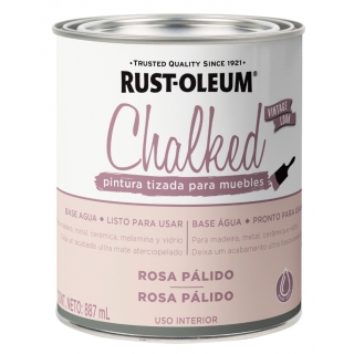 Pintura Tizada Chalked Rust Oleum Rosa Pálido
