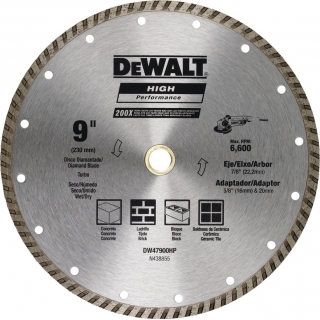 Disco Diamantado Turbo 9" Dewalt DW47900