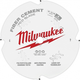 Disco Sierra Circular 7 1/4'' Fibrocemento Milwaukee