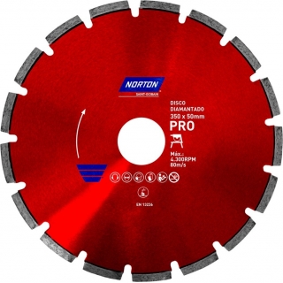Disco Diamantado 14'' Corte Piedra Marmol Norton Pro
