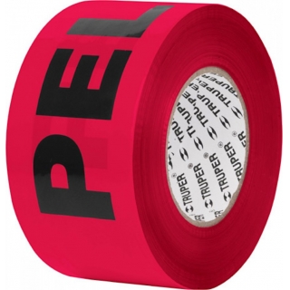 Cinta Señalización Peligro Roja 305mt Truper