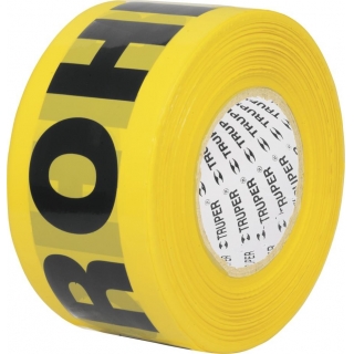 Cinta Señalización Prohibido Amarilla 305mt Truper