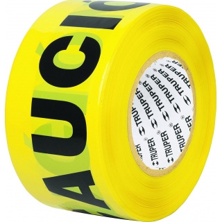 Cinta Señalización Precaución Amarilla 100mt Truper