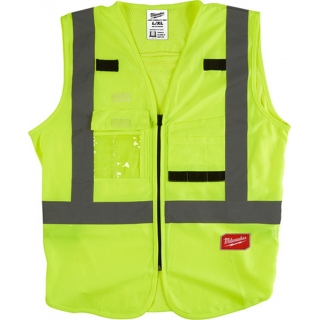 Chaleco Amarillo Reflectivo Con 10 Bolsillos Milwaukee