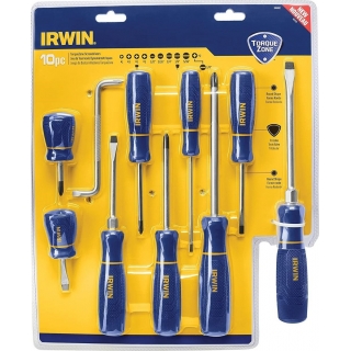Juego 10 Destornilladores Ergonómicos TorqueZone Irwin 