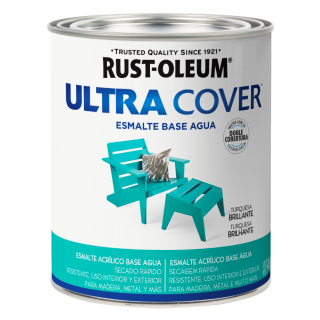 Esmalte Brillante Turquesa Ultra Cover Rust Oleum