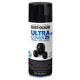 Pintura Negro Brillante Ultra Cover Rust Oleum