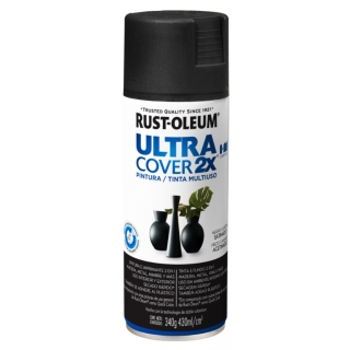 Pintura Negro Cañón Satinado Ultra Cover Rust Oleum