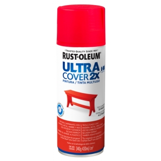 Pintura Rojo Amapola Satinado Ultra Cover Rust Oleum