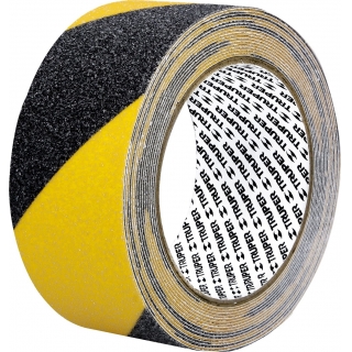 Cinta Antideslizante Amarilla Y Negra 5mt Truper