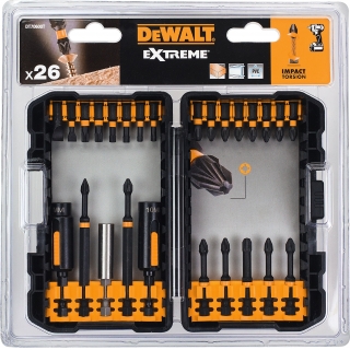 Set 26 Puntas Impacto y Accesorios Atornillador DeWalt