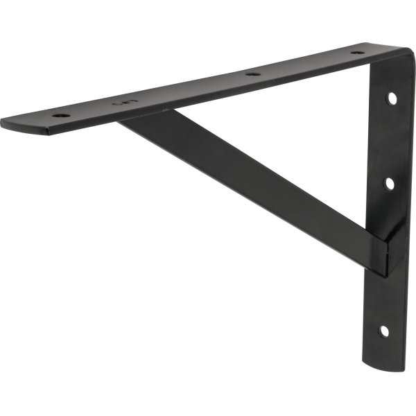 Escuadra Acero Reforzada Estante 30cm Negra FIERO MER-12N