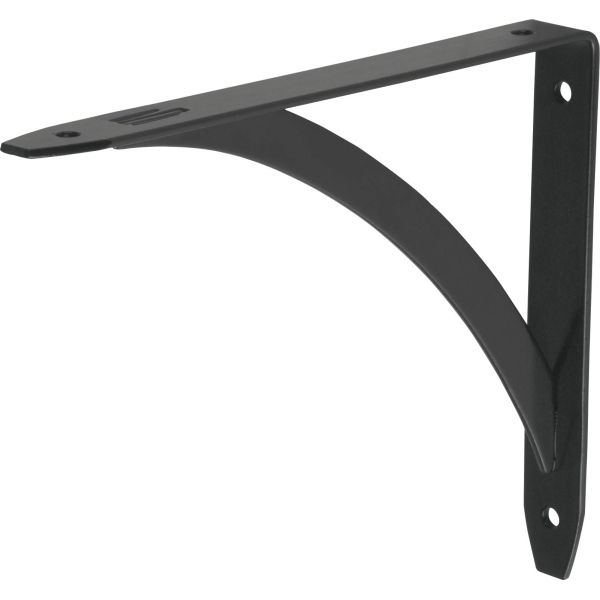 Escuadra Acero Decorativa Estante 18cm Negra FIERO