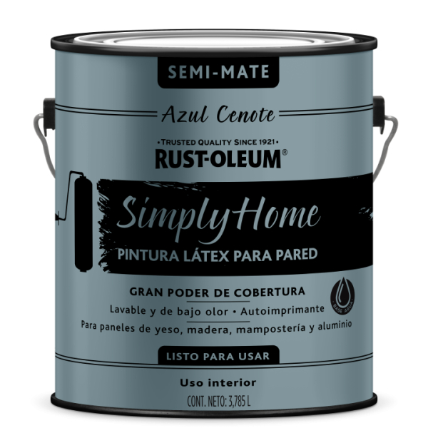 Pintura Látex Interior Azul Cenote Simply Home 3,785lt