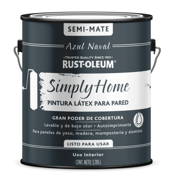 Pintura Látex Interior Azul Naval Simply Home 3,785lt