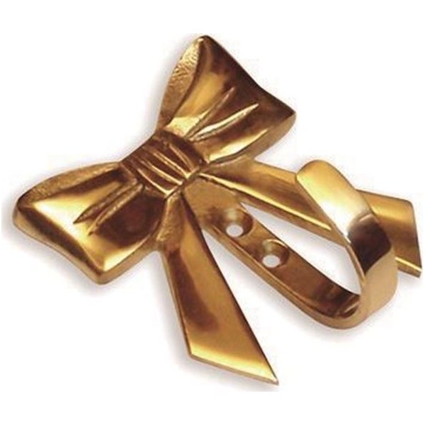 Gancho Percha de Bronce Forma de Moña Ab Brass CH18