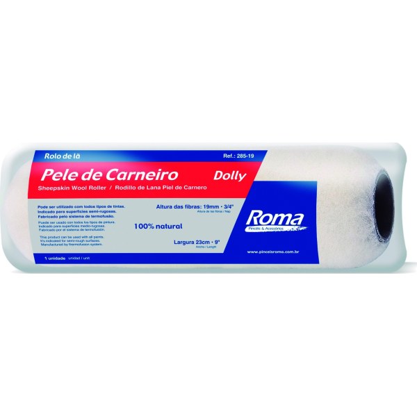 Repuesto Rodillo Corderito Lana Natural 23cm Roma 285/19