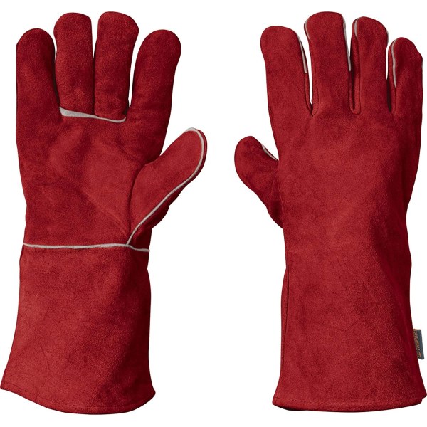 Guantes De Soldar Cuero Rojo Truper GU-505