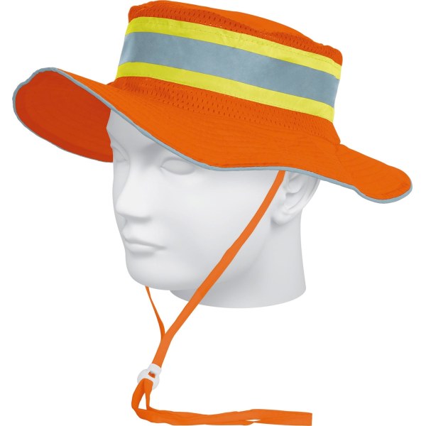 Sombrero Protección UV Naranja Reflectivo Truper SR-600N