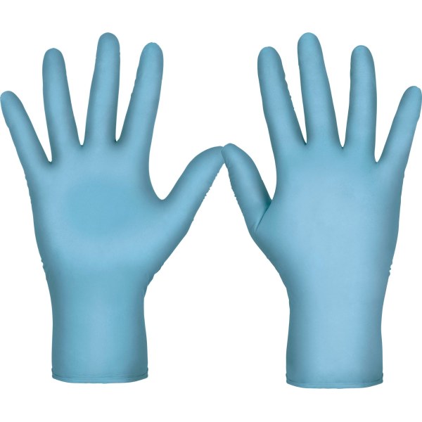 Guantes Descartables Nitrilo Azul 0.1mm Slender