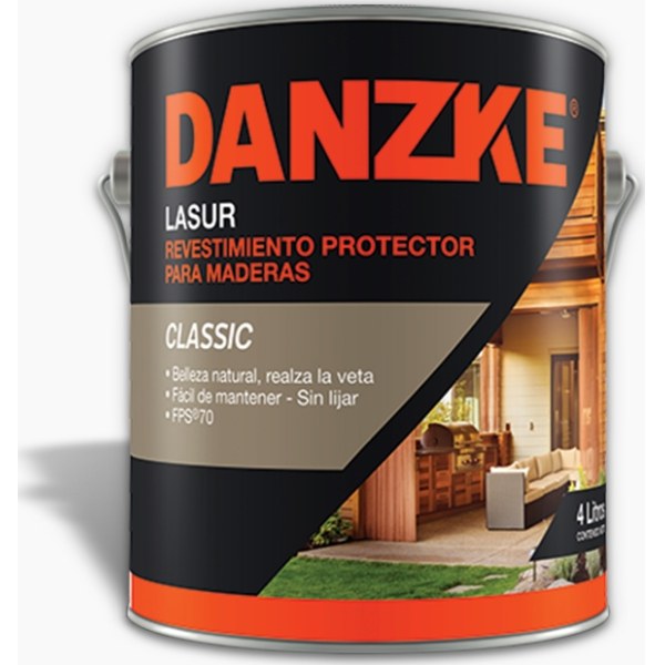 Protector De Madera Cedro Brillante Danzke Lasur Petrilac 1lt