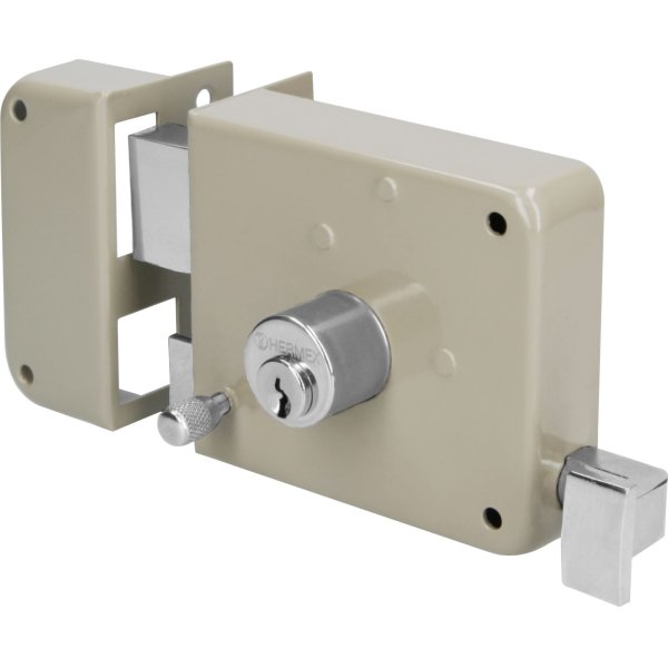 Cerradura sobreponer puerta izquierda Hermex Basic CS-75IP