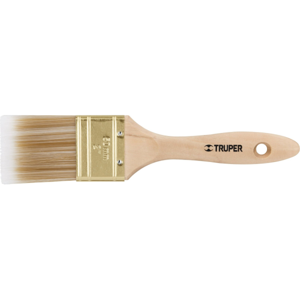 Pincel Cerda Blanca 2'' Corte Recto Truper BRT-2S (Unidad)