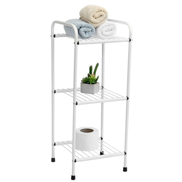 Estantería Organizador 3 Estantes Acero Blanco Maxeb