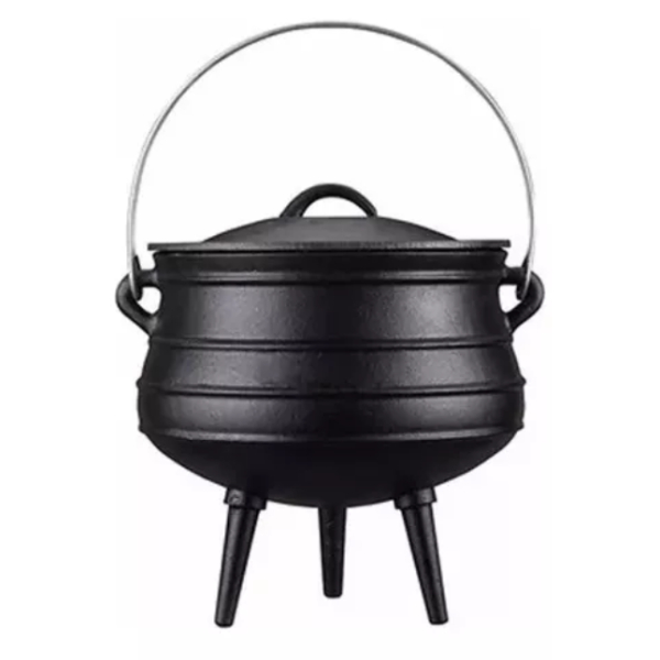 Olla Marmita Hierro Fundido Con Tapa 20 Litros