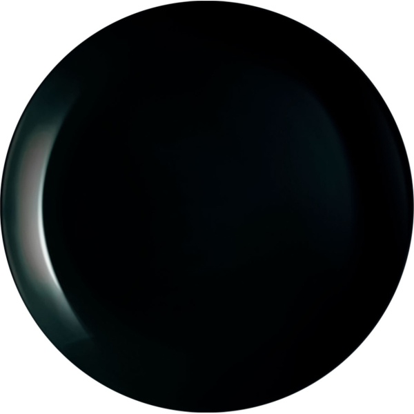 Plato Llano 25cm Negro Diwali P0867 Luminarc