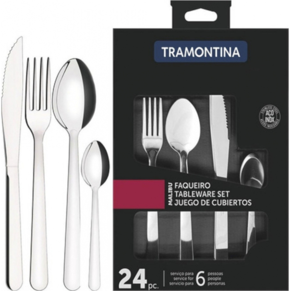 Juego 24 Cubiertos Tramontina Malibu 23798/046 