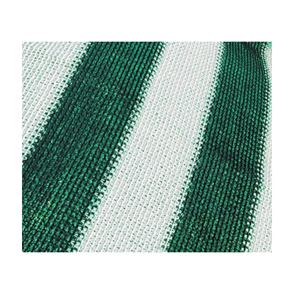 Malla Sombra 80 Rayada Verde Y Blanco Ancho 4mt
