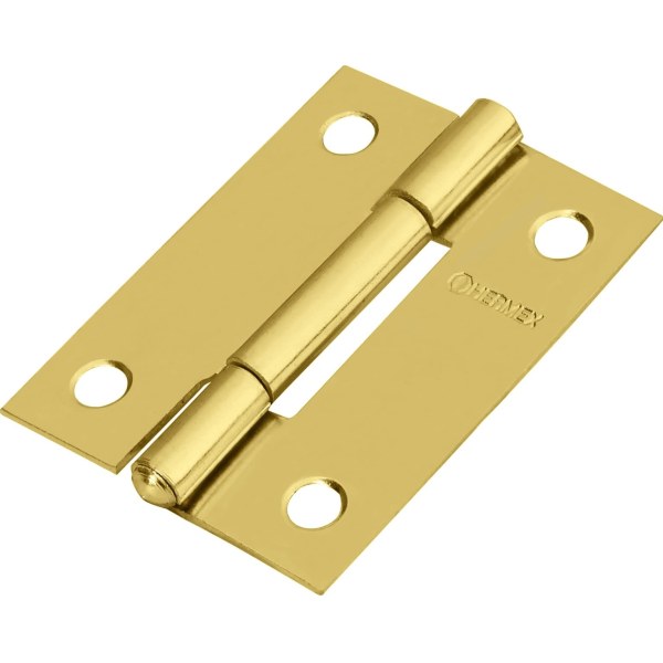 Bisagra Dorada 1 1/2'' x 1 3/16'' Hermex BR-151 Caja x 20