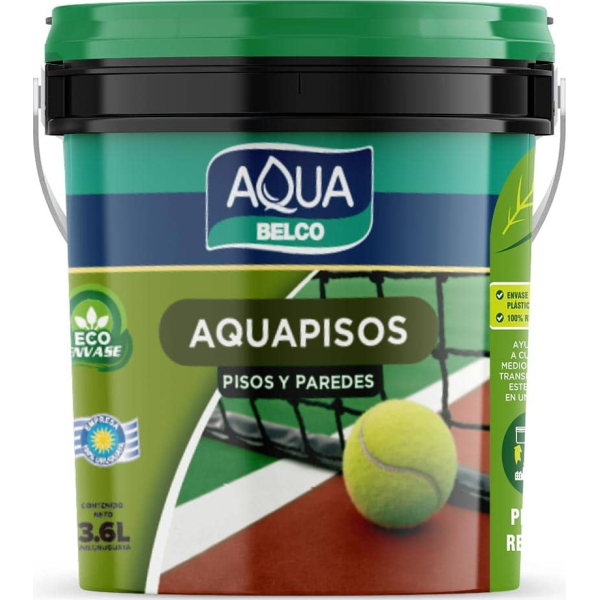 Pintura Para Pisos Blanco AQUAPISOS Aqua Belco 3,6lt