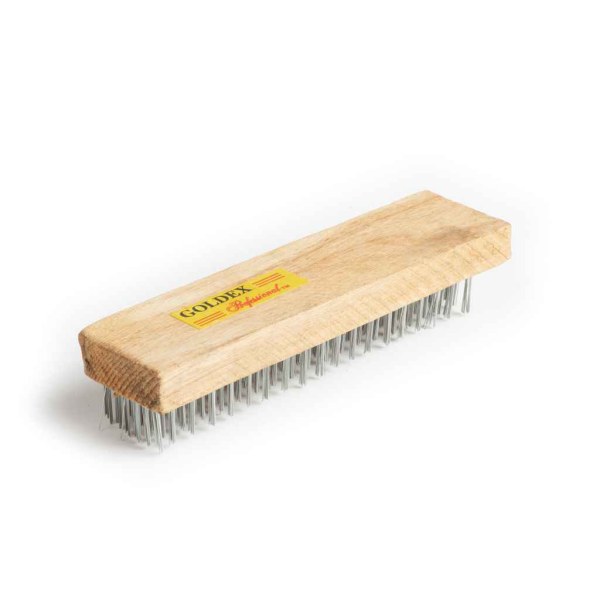 Cepillo de Alambre Rectangular 19x6cm Goldex