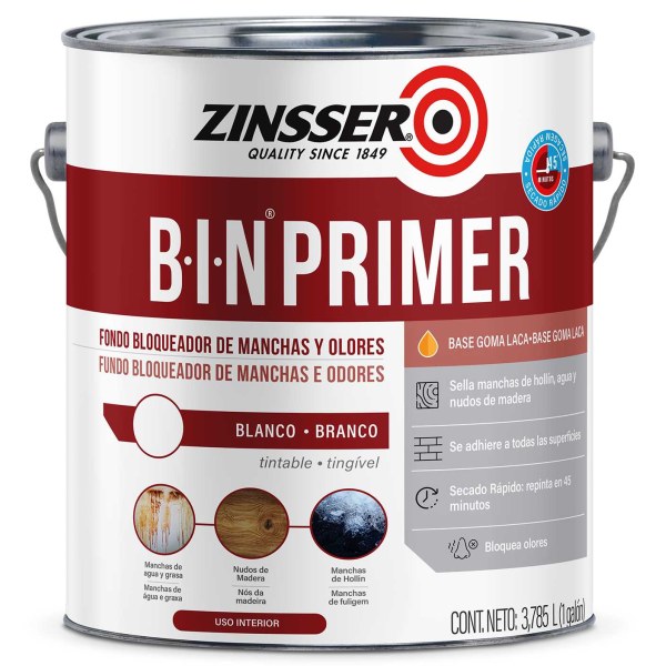 Fondo Bloqueador Manchas y Olores B-I-N Primer Zinsser 3,785lt